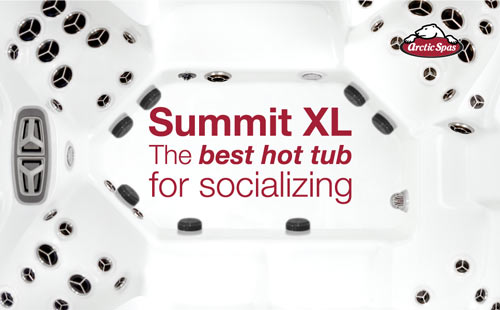 summit xl: the best hot tub for socializing